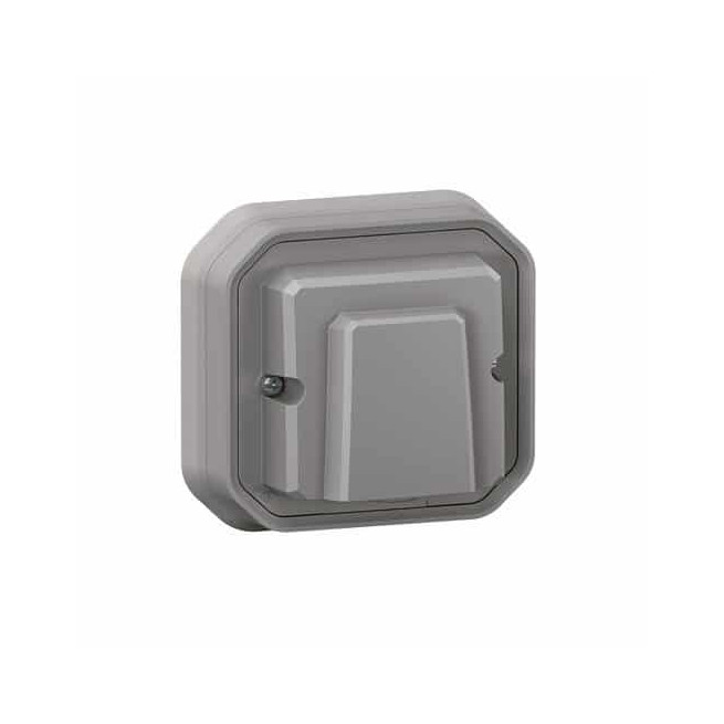Sortie de câble 16A encastrée Gris Plexo