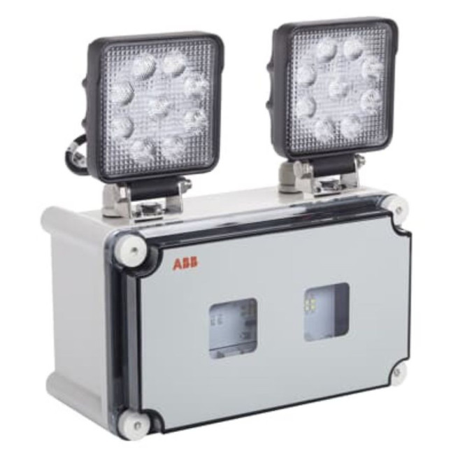 BAES à phares ABB Duo C 3000L A LED Étanche IP65 Bloc Secours Haute Puissance