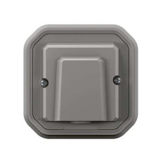 Sortie de câble 16A encastrée Gris Plexo