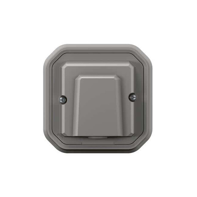 Sortie de câble 16A encastrée Gris Plexo