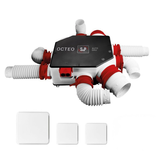 Kit VMC OCTEO AUTO DHU S&P Unelvent – VMC intelligente jusqu’à 6 sanitaires