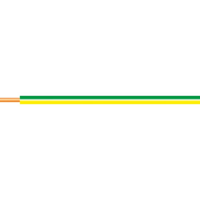 Fil rigide H07VU 1,5 mm² - Vert / Jaune - Couronne de 100 m