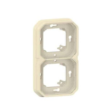Support plaque 2 postes Sable Plexo