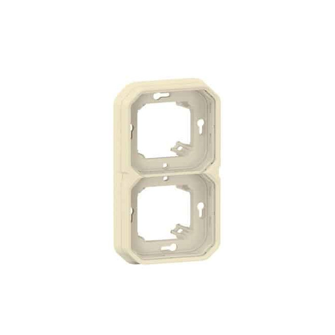 Support plaque 2 postes Sable Plexo