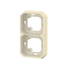 Support plaque 2 postes Sable Plexo