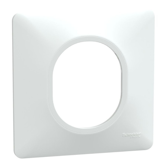 Plaque de finition Ovalis 1 poste Schneider Electric – Design moderne et finitions décoratives