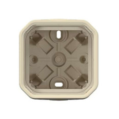 Boîtier saillie 1 poste Sable Plexo