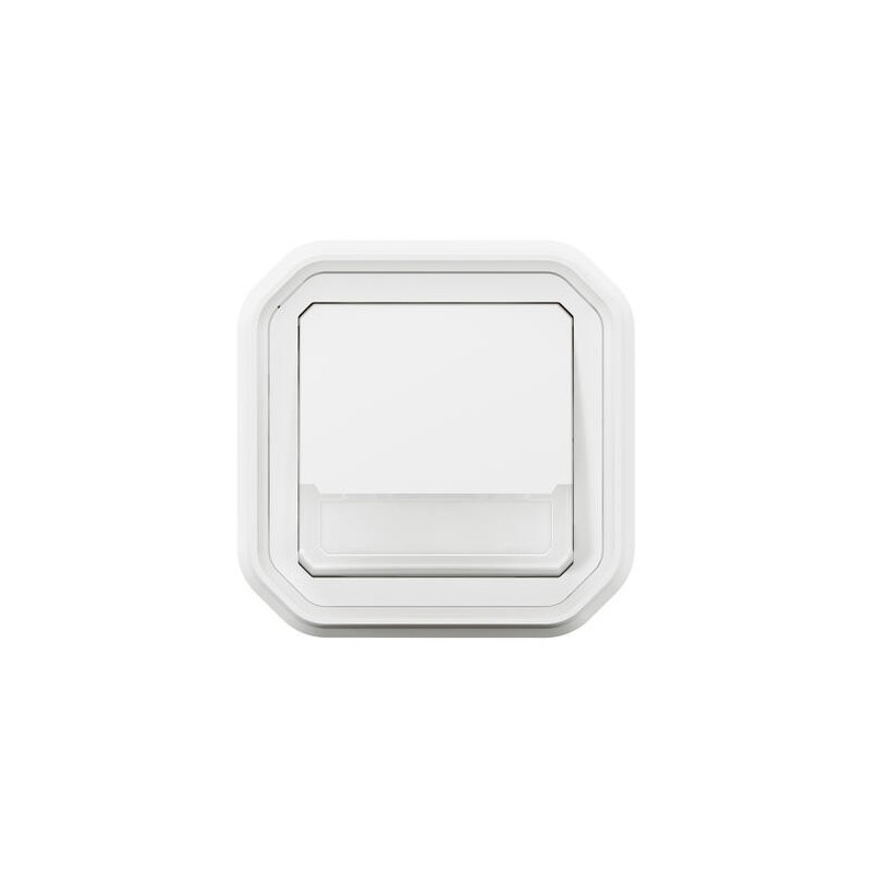 Poussoir NO-NF lumineux porte-étiquette Plexo
