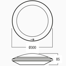 Hublot LED TRIPTIK 22W CCT avec détecteur infrarouge – Airis LED IP66