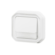 Poussoir NO-NF lumineux porte-étiquette Plexo