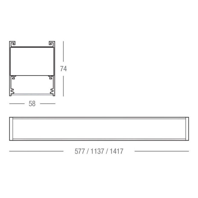 Ligne continue LED EVOLINK 1200 mm 36W CCT Blanc – Airis LED
