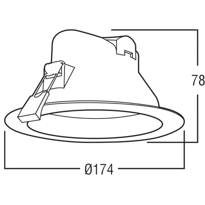 Downlight LED LIVEA 17W 6’’ Airis LED – Spot encastrable puissant