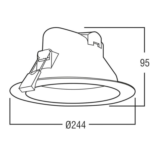 Downlight LED LIVEA 25W 8’’ Airis LED – Spot encastrable puissant