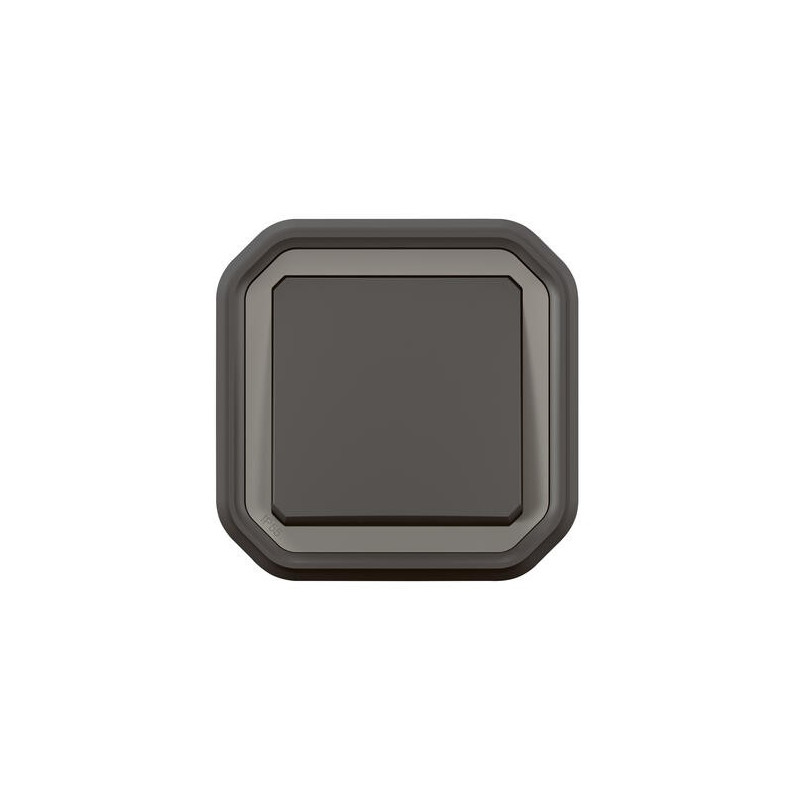 Interrupteur va-et-vient 10AX Anthracite Plexo