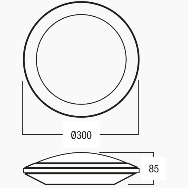Hublot LED TRIPTIK 10-22W CCT Airis LED – Étanche IP66