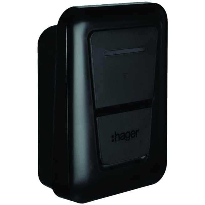 Borne de recharge Hager Witty One 7 kW IP55 Type 2 Bluetooth RFID avec protections XVR107STP