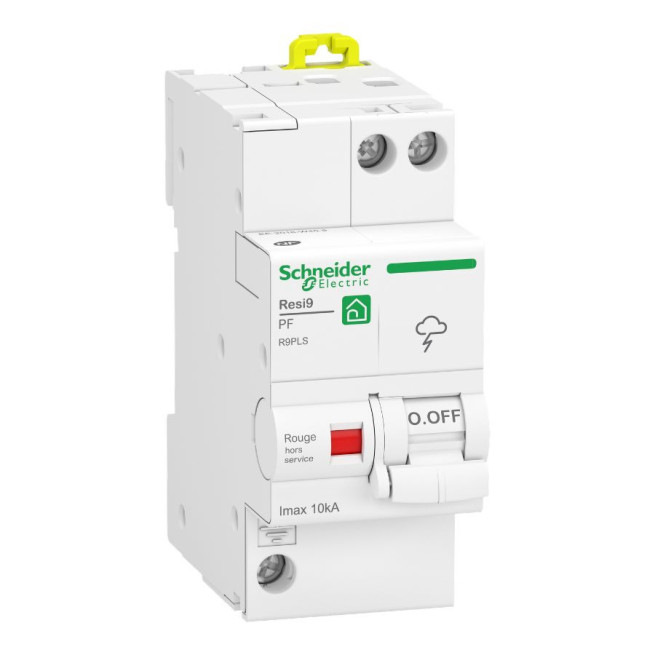 Parafoudre Schneider Resi9 R9PLS 1P+N 10kA – Protection surtensions électrique