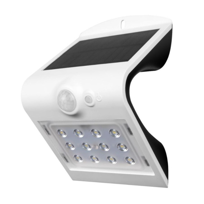 Projecteur LED solaire mural 1,5W IP65 200 lm Blanc Xeta Butterfly