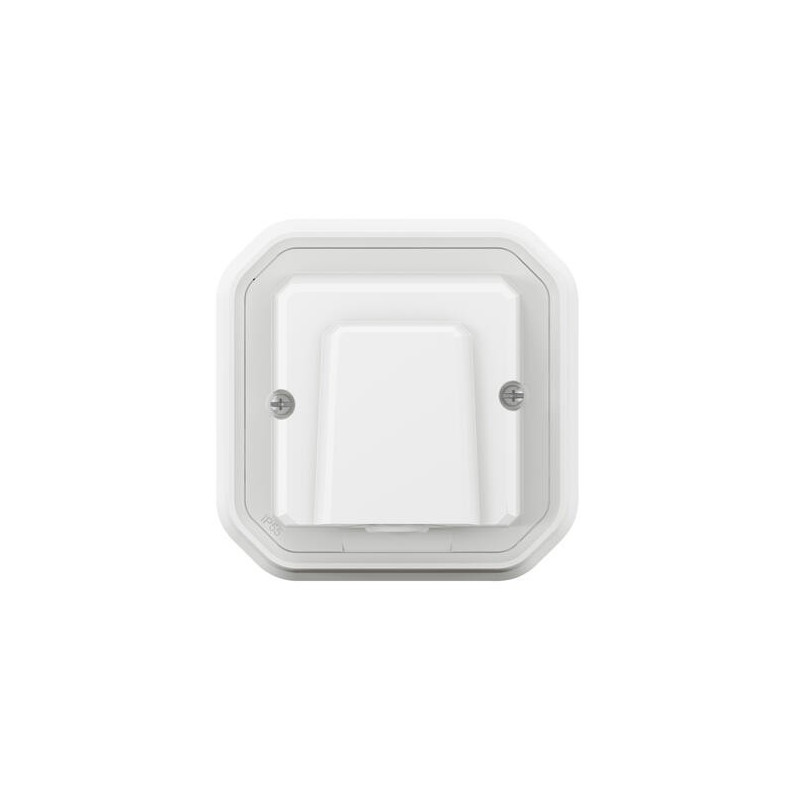 Sortie de câble 16A encastrée Blanc Plexo