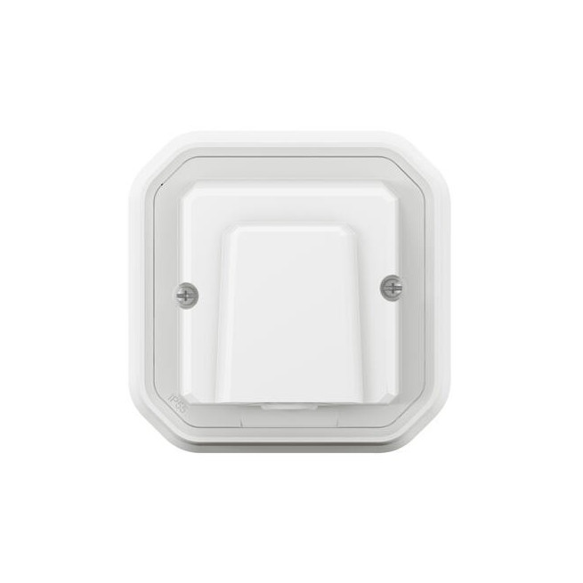 Sortie de câble 16A encastrée Blanc Plexo