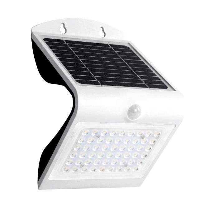Projecteur LED solaire mural 4W 500 lm IP65 Noir ou Blanc Xeta Butterfly