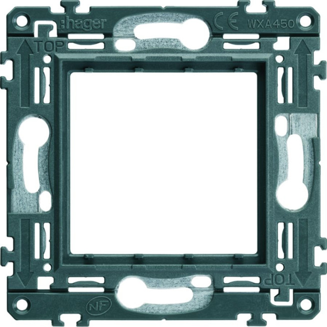 Support à vis 2 modules Hager WXA450 Gallery | Fixation appareillage électrique
