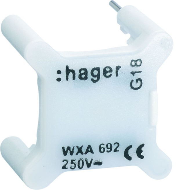 Voyant interrupteur Hager WXA692 230V blanc Gallery | Témoin lumineux