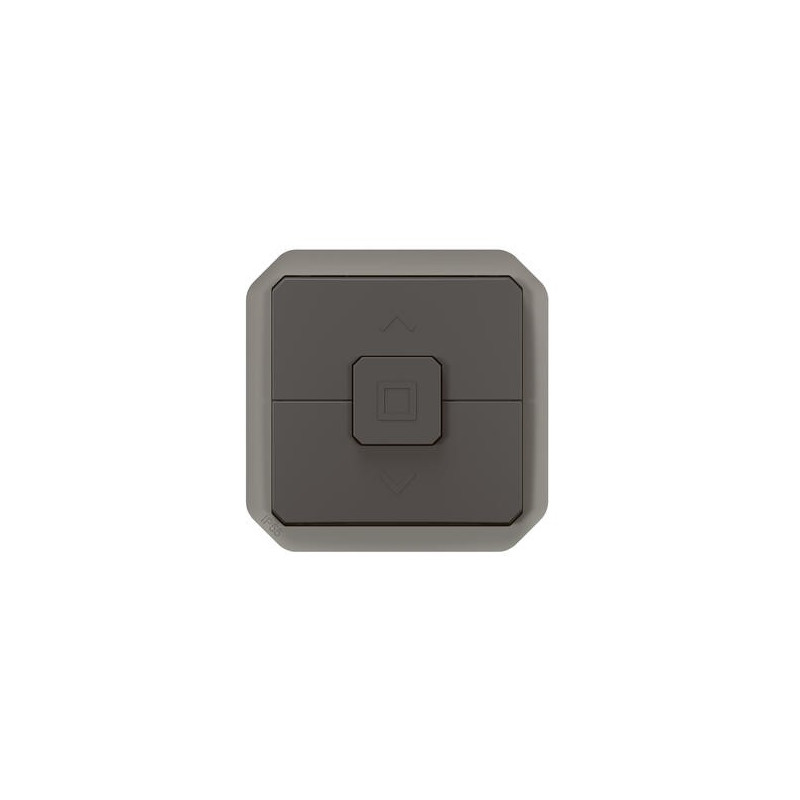 Interrupteur volet roulant Anthracite Plexo
