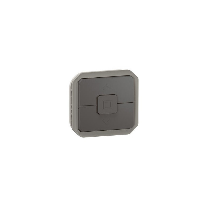 Interrupteur volet roulant Anthracite Plexo