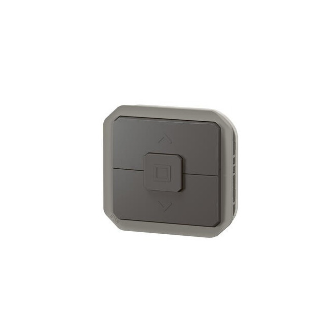 Interrupteur volet roulant Anthracite Plexo