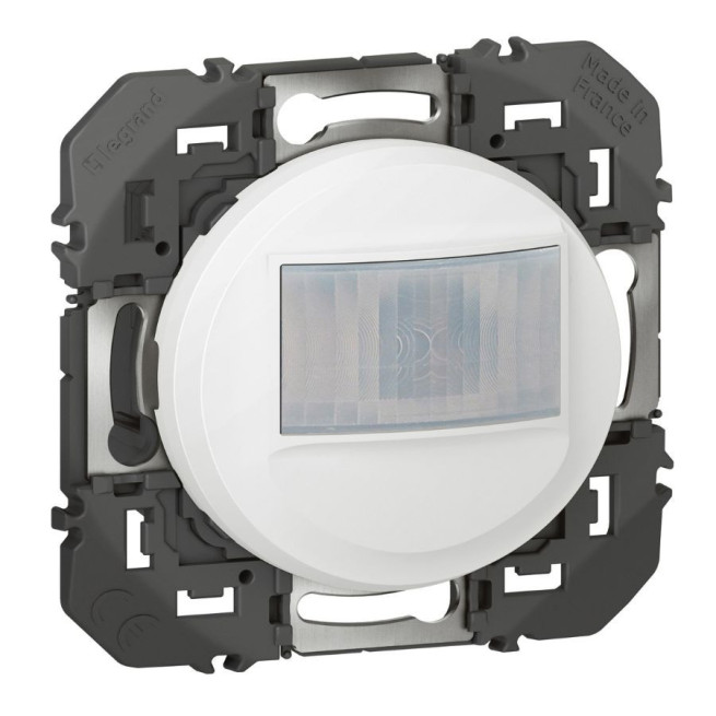 Détecteur mural Dooxie Legrand 2 fils LED 100W blanc noir aluminium