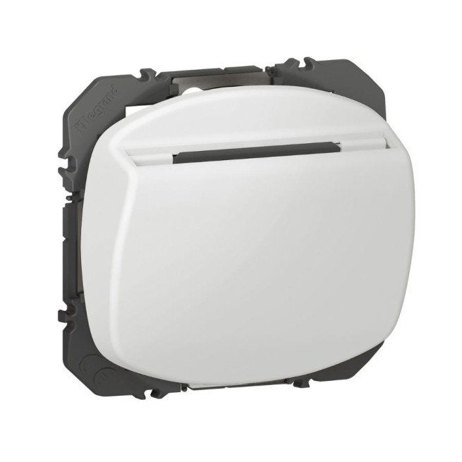 Interrupteur à badge Dooxie Legrand 10AX blanc aluminium