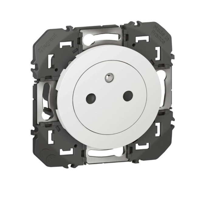 Prise 2P+T saillie Dooxie Legrand blanc noir aluminium