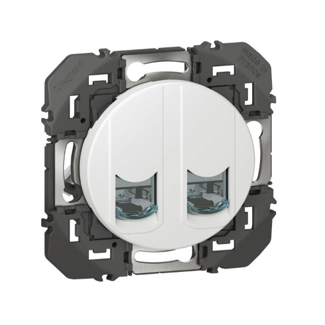 Double prise RJ45 Cat6 STP Dooxie Legrand