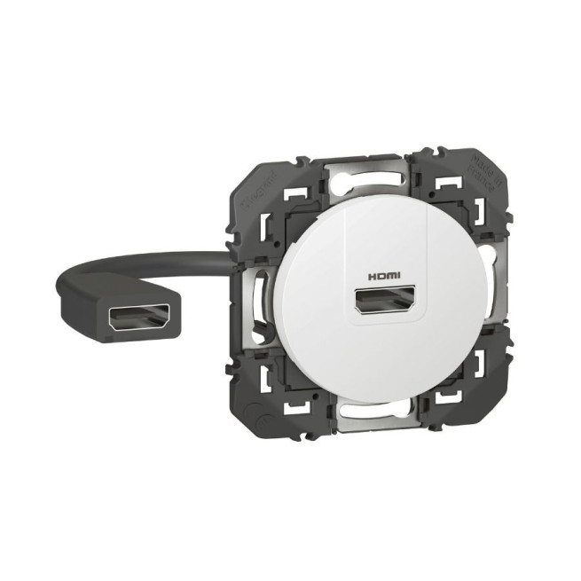 Prise HDMI 2.0 Type A Dooxie Legrand préconnectorisée