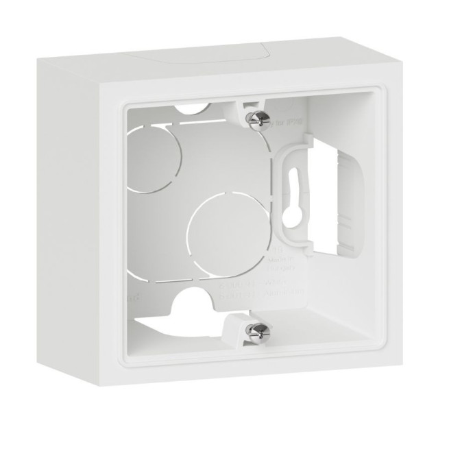 Cadre saillie 1 poste Dooxie Legrand blanc aluminium