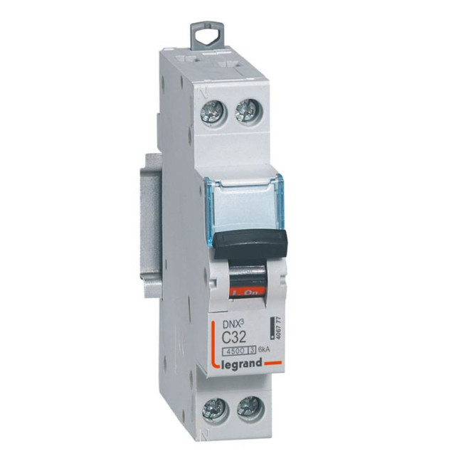 Disjoncteur - 1P + N - 32 A - Courbe C - Connexion vis - DNX³