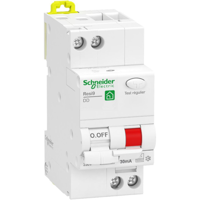 Disjoncteur différentiel - 1P + N - 25 A - 30 mA - Courbe C - Type Fsi - Resi9