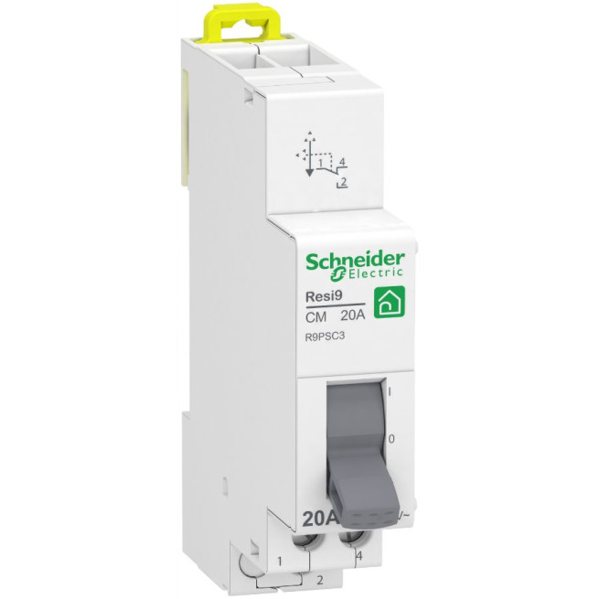 Commutateur 3 positions - 10F - 20A - 250 VCA - Resi9