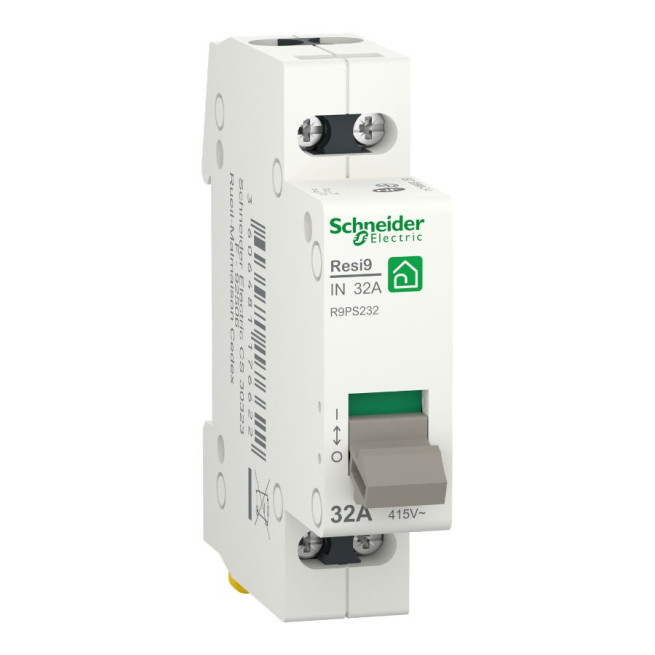 Interrupteur sectionneur - 2P - 32 A - 2 NO - 250 VCA - Resi9