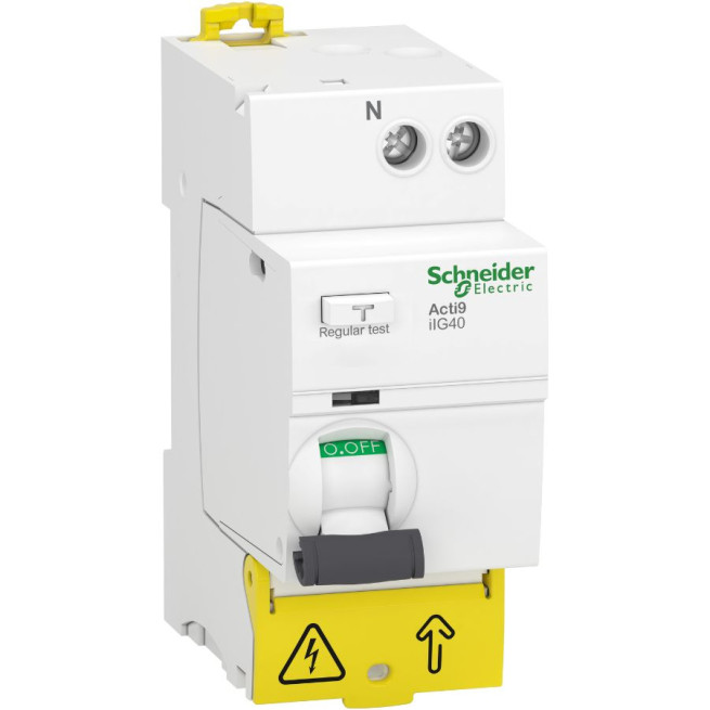 Disjoncteur différentiel - Tête de groupe - 1P + N - 63 A - 30 mA - Type AC - Acti9 iIG40