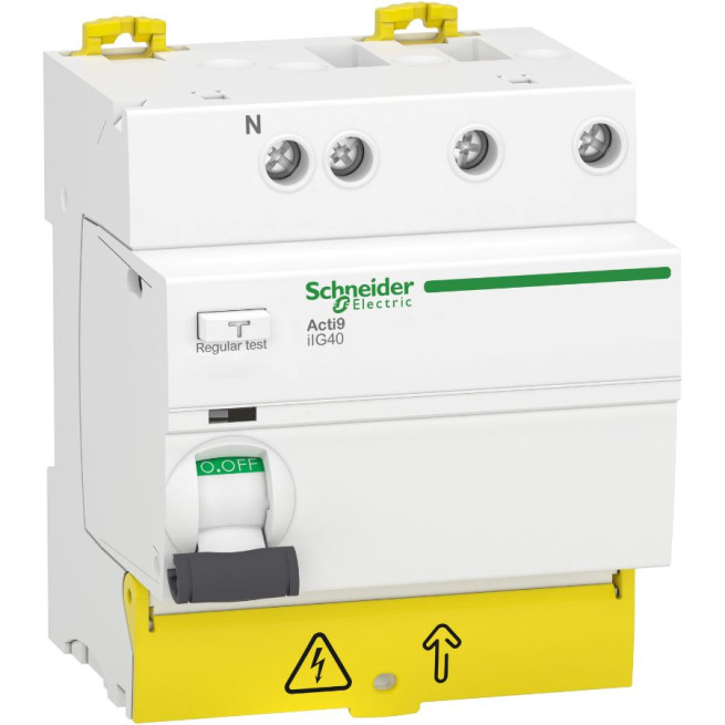 Disjoncteur différentiel - Tête de groupe - 3P + N - 25 A - 30 mA - Type AC - Acti9 iIG40