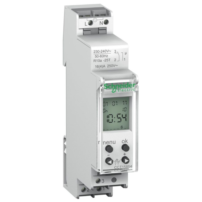 Interrupteur horaire programmable - Compact - 1 canal 24h / 7j - Acti9 IHP