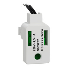 LED verte Odace Schneider Electric – 1,5 mA, 250 V, à câbler pour enjoliveur à voyant