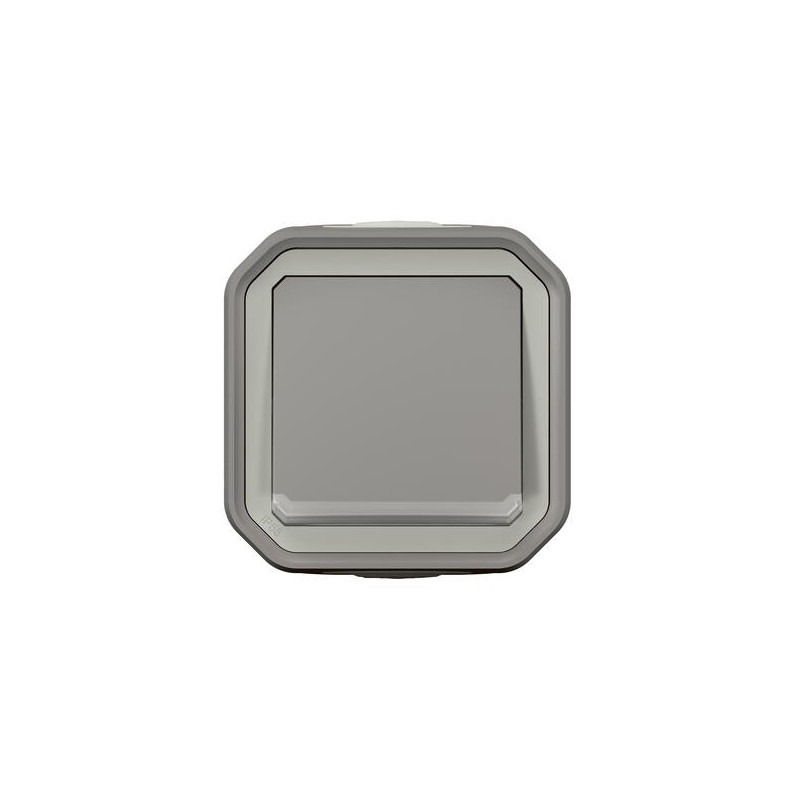Interrupteur lumineux 10AX Gris Plexo