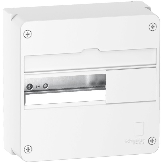 Coffret 1 rangée - 13 modules - Saillie - Blanc - Resi9
