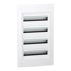 Coffret 4 rangées - 18 modules - Encastré - Sans porte - PrismaSeT XS