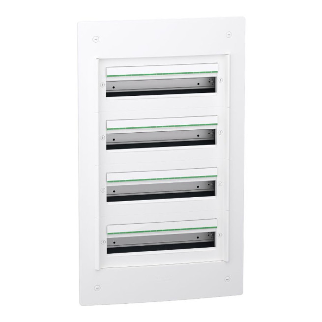 Coffret 4 rangées - 18 modules - Encastré - Sans porte - PrismaSeT XS