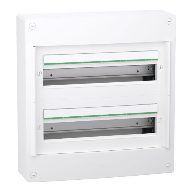 Coffret 2 rangées - 18 modules - Saillie - Sans porte - PrismaSeT XS