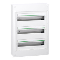 Coffret 3 rangées - 18 modules - Saillie - Sans porte - PrismaSeT XS